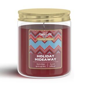 NEW Candle-Lite HOLIDAY HIDEAWAY 6.5OZ JAR CANDLE